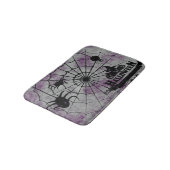 Personalisiertes individuelles Happy Halloween Badematte (Schrägansicht)