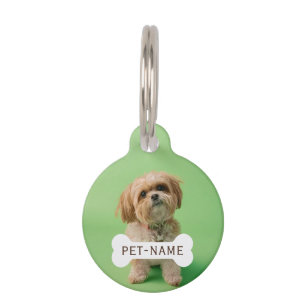 Personalisiertes individuelles Haustier-Hund-Foto- Haustiermarke