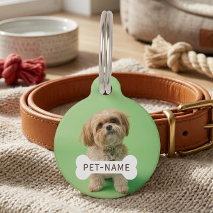 Personalisiertes individuelles Haustier-Hund-Foto- Haustiermarke
