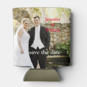 Personalisiertes individuelles Hochzeitsfest-Foto Dosenkühler (Rückseite)