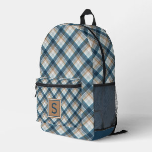 Personalisiertes individuelles Karo-Tartan-Muster Bedruckter Rucksack