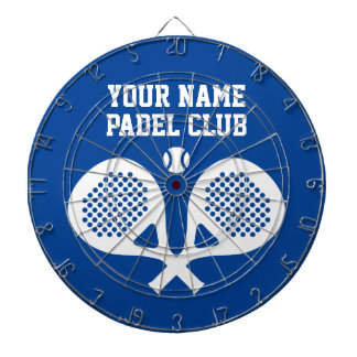Personalisiertes individuelles Logo Padel-Spieler- Dartscheibe