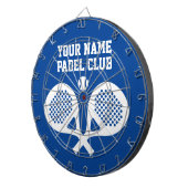 Personalisiertes individuelles Logo Padel-Spieler- Dartscheibe (Vorderseite rechts)