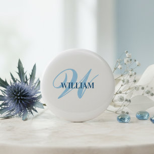 Personalisiertes individuelles Monogramm-Geschenk Button