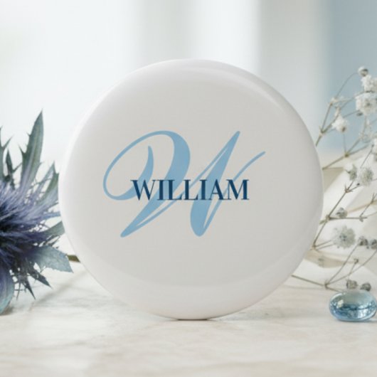 Personalisiertes individuelles Monogramm-Geschenk Button