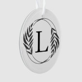 Personalisiertes individuelles Monogramm-Geschenk Ornament (Vorderseite)