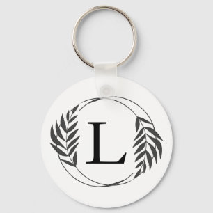 Personalisiertes individuelles Monogramm-Geschenk Schlüsselanhänger
