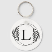 Personalisiertes individuelles Monogramm-Geschenk Schlüsselanhänger (Rückseite)
