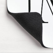 Personalisiertes individuelles Monogramm Mousepad (Ecke)