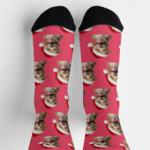 Personalisiertes individuelles Pitbull-Weihnachts- Socken (Oben)