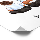 Personalisiertes, individuelles Portrait-Poster Poster (Ecke)