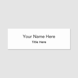 Personalisiertes individuelles professionelles Mit Namensschild