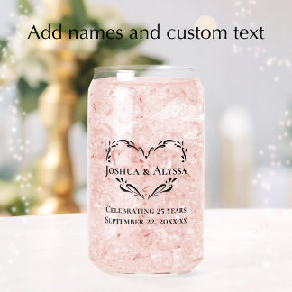 Personalisiertes individuelles Text-Jubiläums-Ande Dosenglas