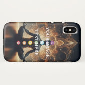 Personalisiertes individuelles Yoga Chakras Ihr ei Case-Mate iPhone Hülle (Rückseite (Horizontal))