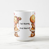 Personalisiertes Ingwerbrot-Paar Kaffeetasse (Mittel)