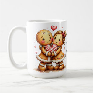 Personalisiertes Ingwerbrot-Paar Kaffeetasse