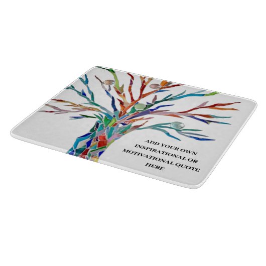 Personalisiertes Inspirier Schneidebrett (Ecke)