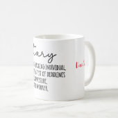 Personalisiertes Inspirierend Secretary Gift Kaffeetasse (VorderseiteRechts)
