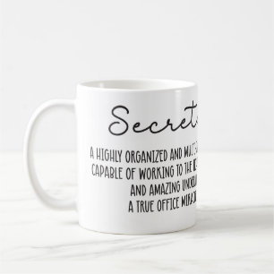 Personalisiertes Inspirierend Secretary Gift Kaffeetasse