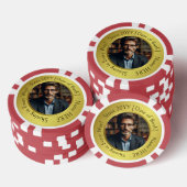 Personalisiertes, inspirierendes Foto zum Geburtst Pokerchips (Stapel)