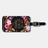 Personalisiertes inspirierendes Live Life-Imaging  Gepäckanhänger (Vorderseite horizontal)