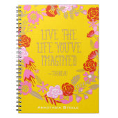 Personalisiertes inspirierendes Live Life-Imaging Notizblock (Vorderseite)