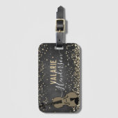 Personalisiertes Instrument-Gepäckstück für Violin Gepäckanhänger (Vorderseite Vertikal)