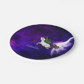 Personalisiertes intergalaktischer pappteller (Schrägansicht)