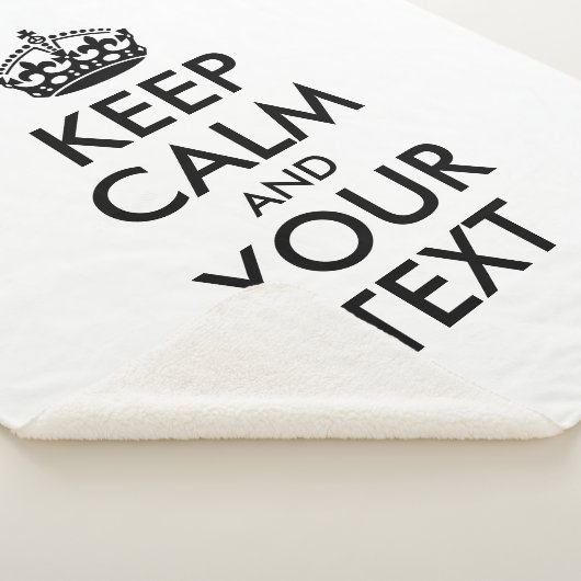 Personalisiertes Internet-Memo BEHALTE CALM und IH Sherpadecke (3/4)