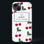 Personalisiertes iPad-Beispiel für Red Cherries Case-Mate iPhone Hülle<br><div class="desc">Hell und fröhlich,  perfekt für den Sommer! Maßgeschneiderte iPad Gehäuse mit roten Kirschmustern. Passende Artikel und andere Farben sind verfügbar.</div>