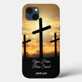 Personalisiertes iPhone 13 Fall Christentum Cross Case-Mate iPhone Hülle (Rückseite)