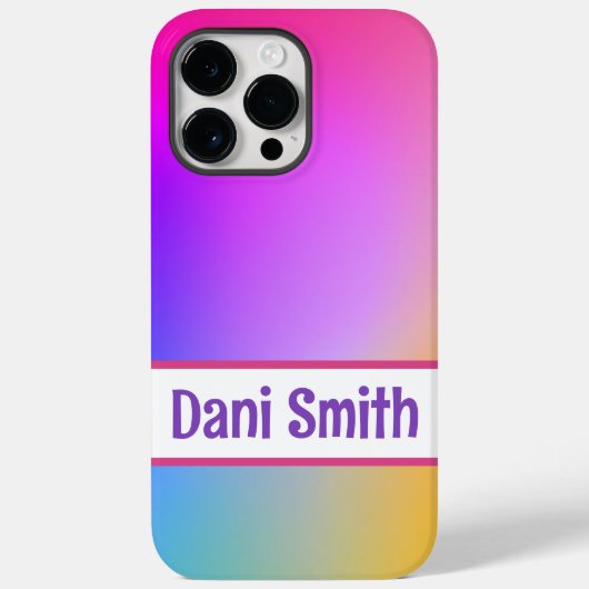 Personalisiertes iPhone 14 Pro Max Gehäuse Case-Mate iPhone Hülle (Rückseite)