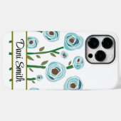 Personalisiertes iPhone 14 Pro Max Gehäuse floral Case-Mate iPhone Hülle (Rückseite (Horizontal))