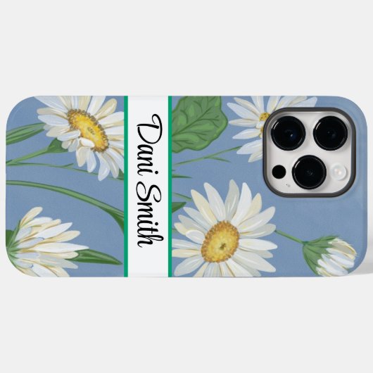 Personalisiertes iPhone 14 Pro Max Gehäuse floral Case-Mate iPhone Hülle (Rückseite (Horizontal))