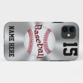 Personalisiertes iPhone 5S Baseball Hüllen NAME, N (Rückseite (Horizontal))