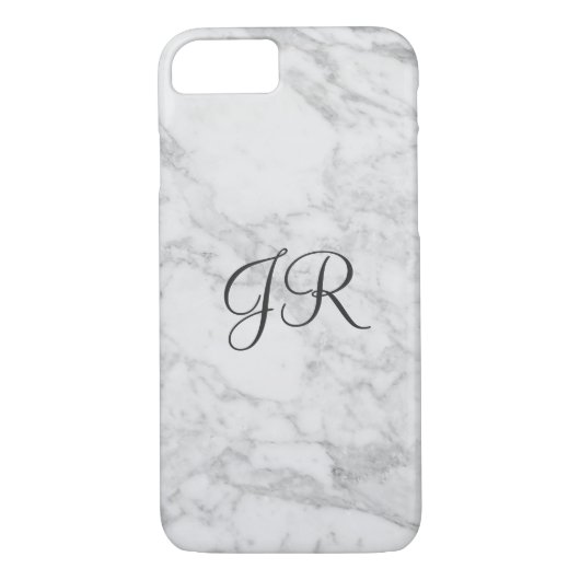 Personalisiertes iPhone 7 Fall Monogramm-moderner Case-Mate iPhone Hülle (Rückseite)
