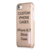 Personalisiertes iPhone 8/7 Shine Case Blank (Links)