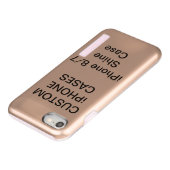 Personalisiertes iPhone 8/7 Shine Case Blank (Unterseite)