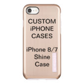 Personalisiertes iPhone 8/7 Shine Case Blank (Rückseite)