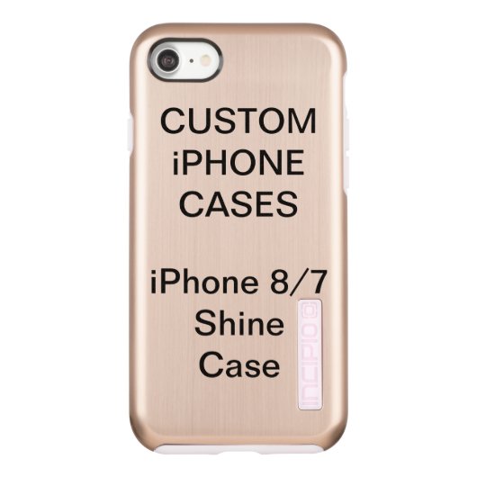 Personalisiertes iPhone 8/7 Shine Case Blank (Rückseite)