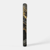 Personalisiertes iPhone Case mit Black Gold Marble Hülle (Rechte Seite)