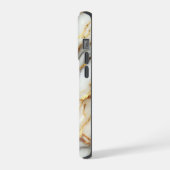 Personalisiertes iPhone-Case mit Luxus-Gold-Marmor iPhone Hülle (Linke Seite)