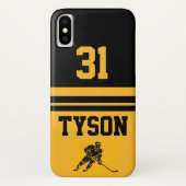 Personalisiertes iPhone-Cover Hockey Case-Mate iPhone Hülle (Rückseite)
