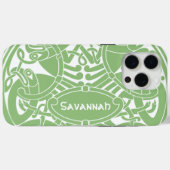 Personalisiertes iPhone mit keltischem Vogelkreism Case-Mate iPhone Hülle (Rückseite (Horizontal))