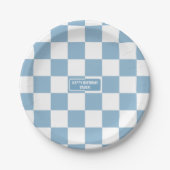 Personalisiertes Iris Baby Blue Pappteller (Vorderseite)