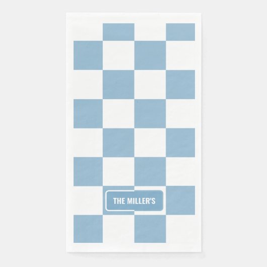 Personalisiertes Iris Baby Blue Serviette (Vorderseite)