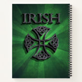 Personalisiertes Irisches Keltenkreuz Notizblock (Rückseite)