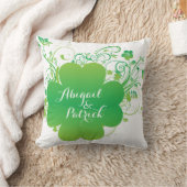 Personalisiertes Irisches Kleeblatt Akzent Pillow Kissen (Decke)