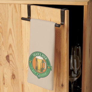 Personalisiertes irisches Pub-Handtuch - Custom Di Geschirrtuch