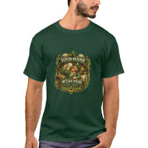 Personalisiertes irisches Pub-Leprechaun-Emblem